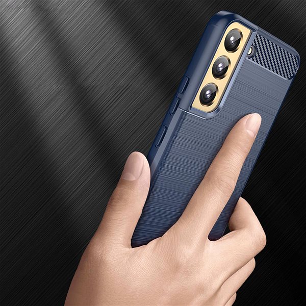 Kryt na mobil MG Carbon silikónový na Samsung Galaxy S23, modrý ...