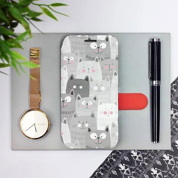 Puzdro na mobil Mobiwear flip knižkové pre Motorola Moto G15 - Mačičky ...
