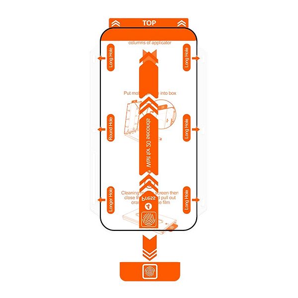 Schutzglas Mobile Origin Orange Screen Guard Spare Glass iPhone 11/XR ...