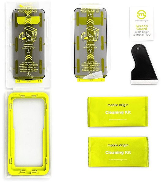 Glass Screen Protector Mobile Origin Screen Guard Privacy With Easy Applicator 2 Pack iPhone 16 Pro Max ...