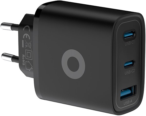 Wall Charger Mobile Origin GaN 40W Wall Charger MO13 Black 1× USB-A + 2× USB-C ...