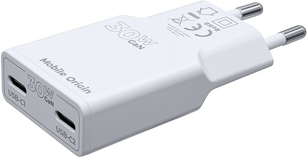 Wall Charger Mobile Origin GaN 30W Slim Charger TÜV MO18 Dual USB-C ...