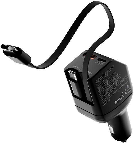 Car Charger Mobile Origin 90W Car Charger CA22 - USB-C + USB-A, 2x USB-C Cable ...