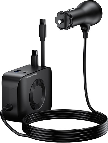 Car Charger Mobile Origin 75W 5in1 Car Charger CA23 - 2x USB-C + USB-A Port, 2x USB-C Cable ...