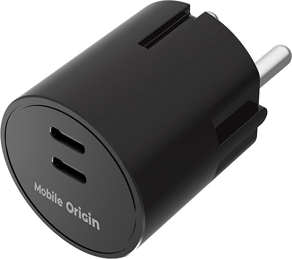 Wall Charger Mobile Origin 30W Charger Plug PW33 2x USB-C Black ...
