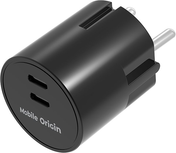 Wall Charger Mobile Origin 30W Charger Plug PW33 2x USB-C Black ...