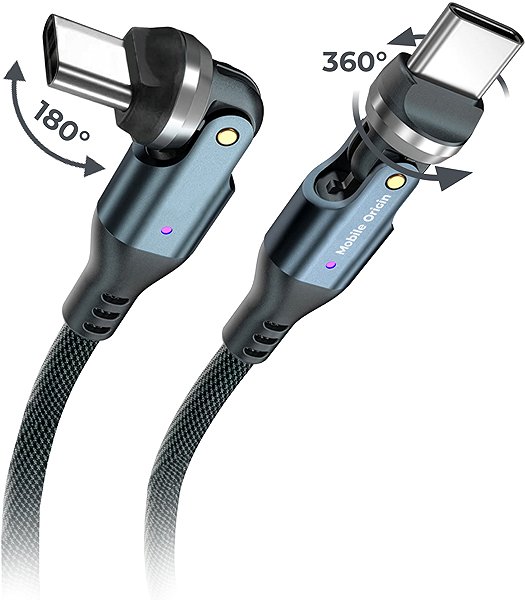 Data Cable Mobile Origin 60W 540° Rotating Cable USB-C to USB-C 1m CB12 ...