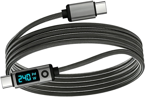 Data Cable Mobile Origin 240W 80Gbps, 8K/60Hz LED Display USB-C Cable 1.5m CB18 ...