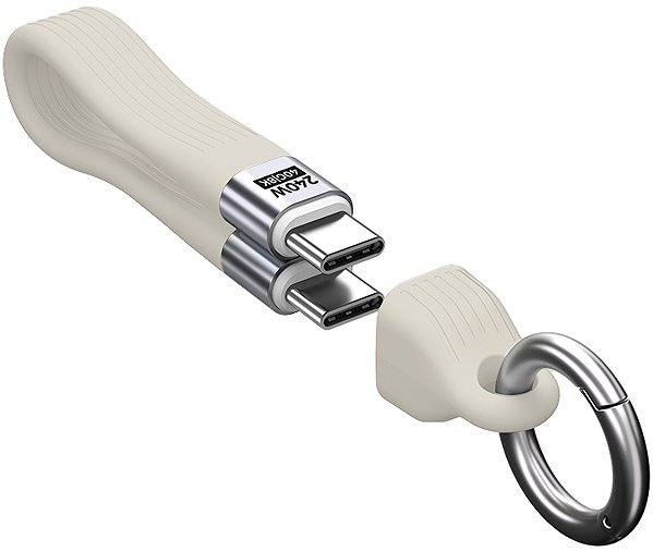 Data Cable Mobile Origin 240W 40Gbps 8K USB-C Keychain Cable CB17 Light Grey ...
