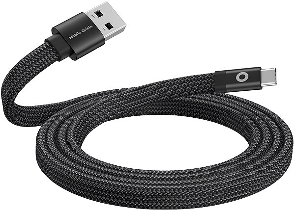 Data Cable Mobile Origin Magnetic Flat Patented Original Cable USB-A to USB-C 1m, Black ...
