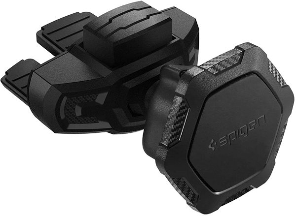 Phone holder Spigen Car Mount Holder QS24 Black (CD Slot/Magnetic/Universal Compatibility) ...