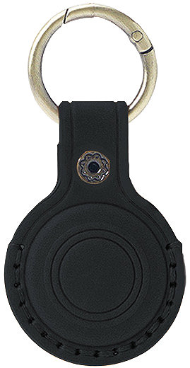 AirTag Key Ring Mobile Origin AirTag Leather Keychain A6 Black ...