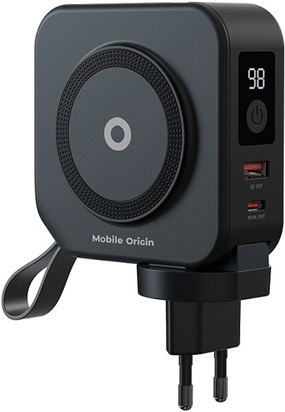 Power Bank Mobile Origin Powerbank 10 000mAh and Travel Charger Lightning and USB-C cable Black ...