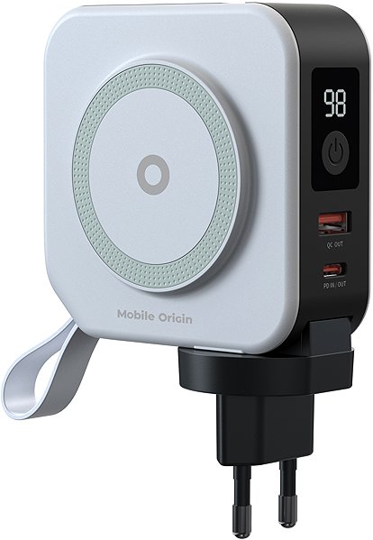 Power Bank Mobile Origin Powerbank 10 000mAh and Travel Charger Lightning and USB-C cable White ...
