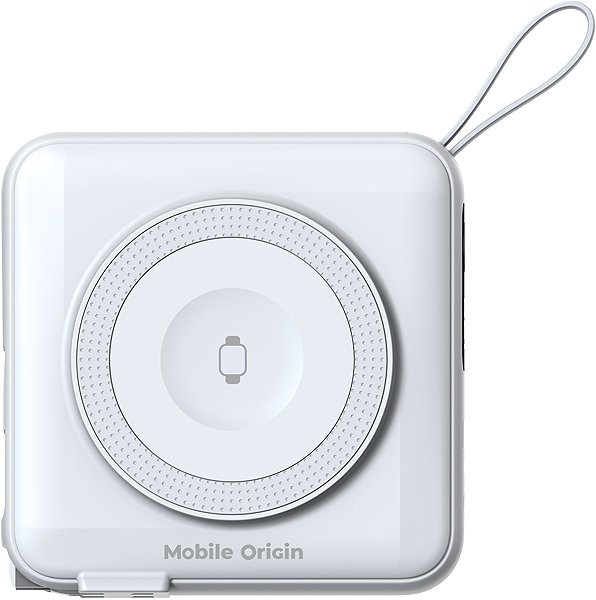 Power Bank Mobile Origin Powerbank & Travel Charger Lightning/USB-C Cable MagSafe/AW/iPhone Compatible White ...