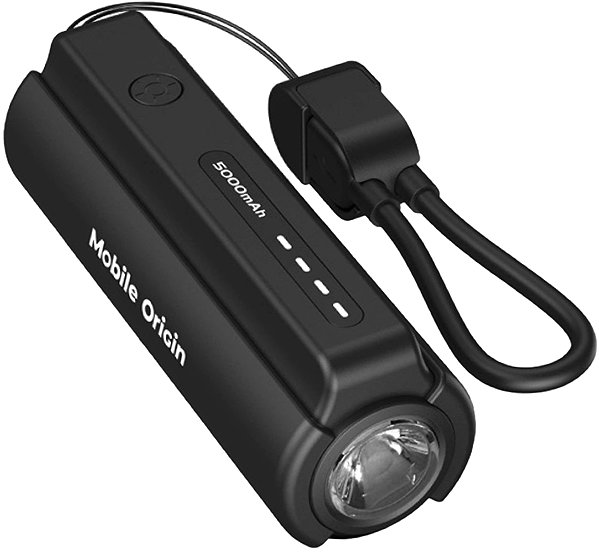 Power Bank Mobile Origin 5000mAh Compact PowerBank PB7 with Flashlight and USB-C Cable ...