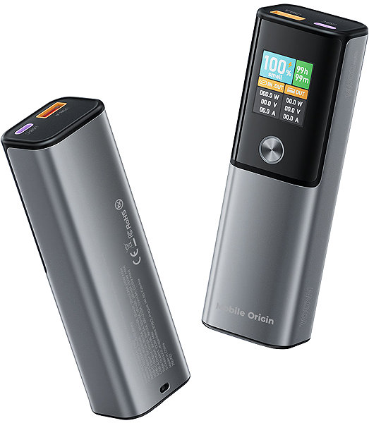 Power Bank Mobile Origin 100W PD 14000mAh Display PowerBank PB12 - USB-C + USB-A ...
