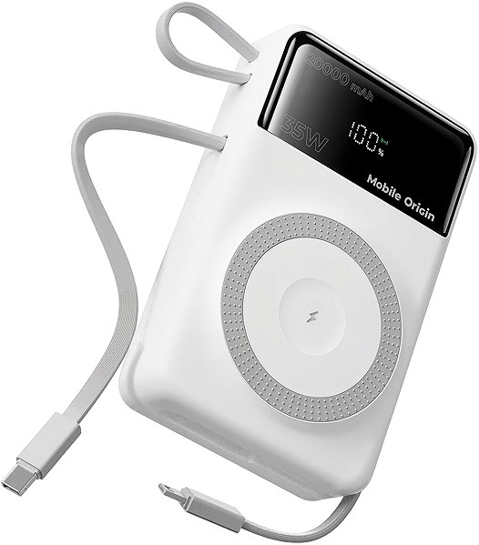 Power Bank Mobile Origin 35W PD 20000mAh Display PowerBank PB15 MagSafe Compatible ...