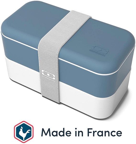 Snack Box MonBento Original Denim | dark blue Lateral view