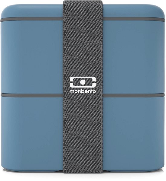 Snack Box MonBento Square Denim | dark blue Screen