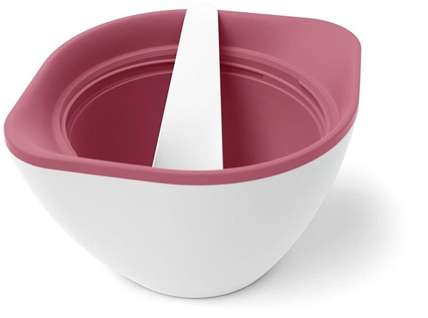 Snack Box MonBento Lib Pink Blush | burgundy Lateral view