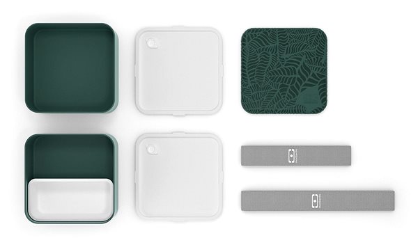 Snack Box MonBento Square Graphic | Jungle Package content