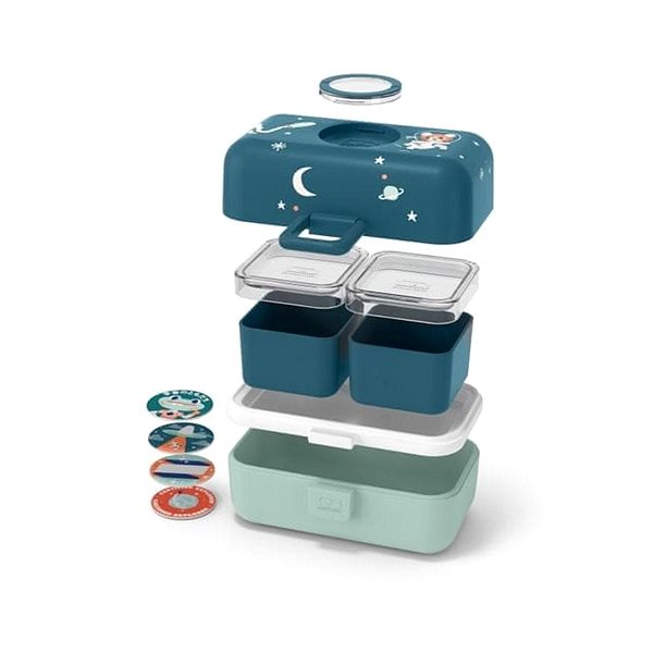 Snack Box MonBento Tresor Cosmic Blue | dark blue Features/technology