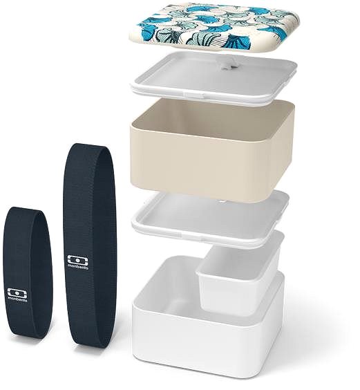 Snack Box MonBento Snack Box Square Onyx Blue Wax Features/technology