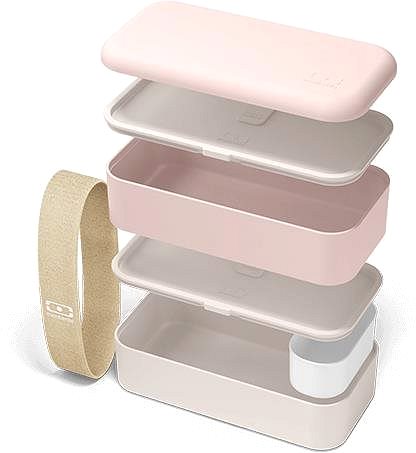 Snack Box MonBento Original Natural Pink | Pink Features/technology