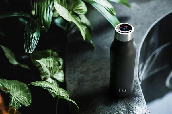 MonBento Smart Thermos Genius Onyx, black Lifestyle
