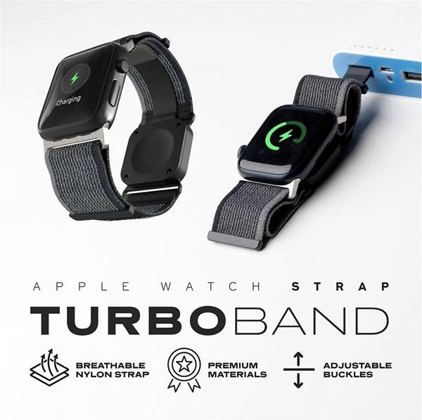 Remienok na hodinky Statik TURBOBAND™ na Apple Watch s veľkosťou 45 mm – 44 mm – 42 mm ...