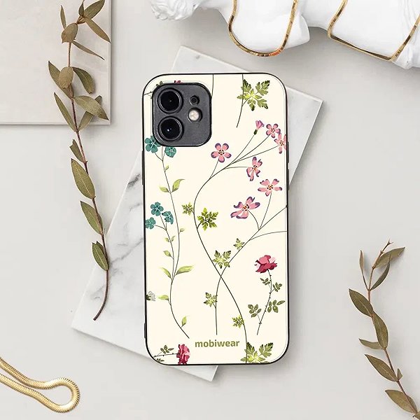 Telefon tok Mobiwear Glossy Motorola Moto G57 Power fényes tok - G035G, vékony szárú növények ...