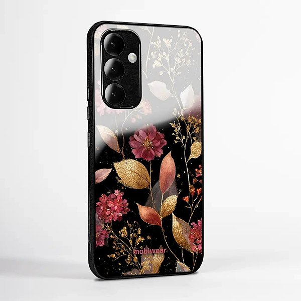 Telefon tok Mobiwear Glossy Vivo V70 FE fényes tok - G171G, aranyszínű levelek ...