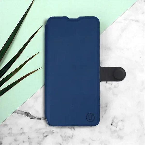 Pouzdro na mobil Mobiwear Soft Touch flip knížkové pro Honor 200 Lite - Modré & Černé ...