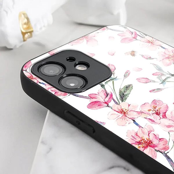 Telefon tok Mobiwear Glossy Motorola Edge 70 rózsaszín virágok fényes tok ...