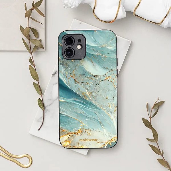 Telefon tok Mobiwear Glossy OnePlus 15 zöldes márvány fényes tok ...