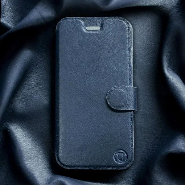 Puzdro na mobil Mobiwear Kožené flip puzdro pre Apple iPhone Air modré ...