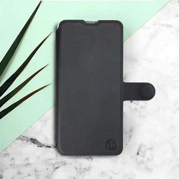 Mobiltelefon tok Mobiwear Soft Touch Apple iPhone 16 fekete flip tok ...