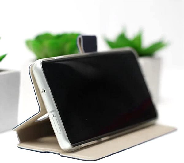 Pouzdro na mobil Mobiwear Soft Touch flip pro Samsung Galaxy A25 5G - Zelené & Béžové ...