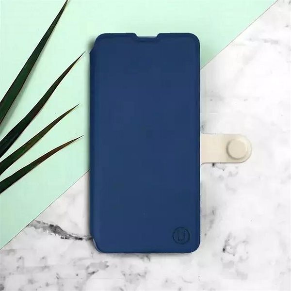 Puzdro na mobil Mobiwear Soft Touch flip na Xiaomi Redmi Note 12S – modré & béžové ...