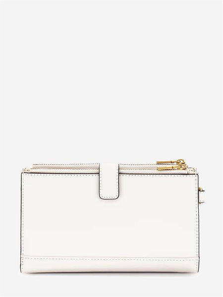 Pénztárca GUESS Laurel Double Zip Organizer - Stone ...