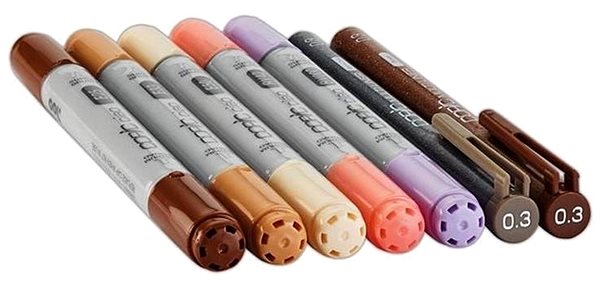 COPIC Ciao double-sided Brush Chisel 5+2 pcs Doodle Kit 