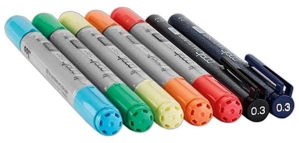 COPIC Ciao double-sided Brush Chisel 5+2 pcs Doodle Kit 