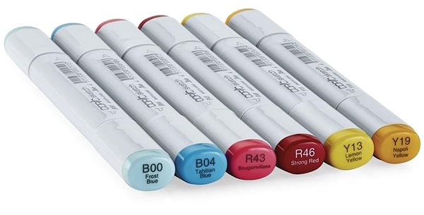 COPIC Sketch double-sided Brush Chisel 6 pcs basic 