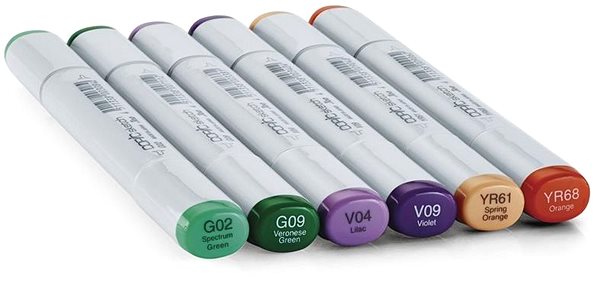 COPIC Sketch double-sided Brush Chisel 6 pcs secondary tones .
