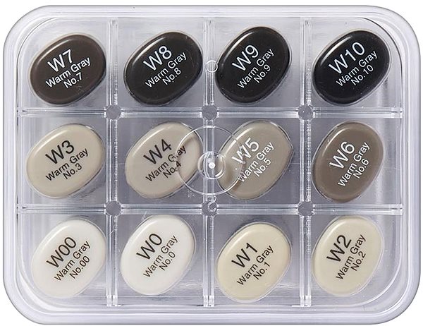 COPIC Sketch double-sided Brush Chisel 12 pcs grey Warm .