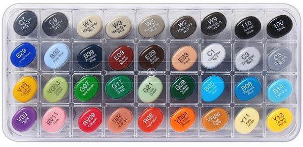 COPIC Sketch Double Sided Brush Chisel 36 pcs basic .