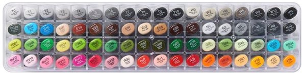 COPIC Sketch double-sided Brush Chisel 72 pcs basic C .