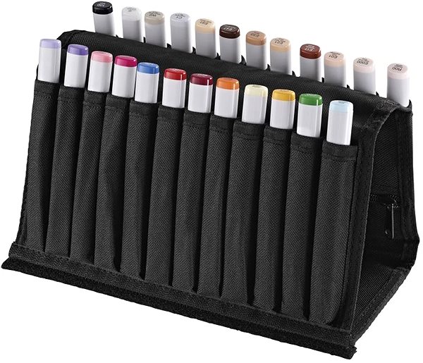 COPIC Sketch double-sided Brush Chisel 24 pcs Starter Set in pencil case .