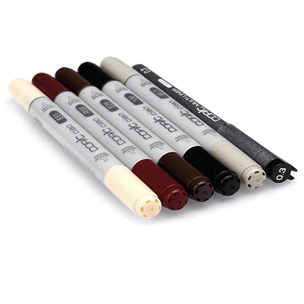 COPIC Ciao double-sided Brush Chisel 5+1 pcs Manga 5 .